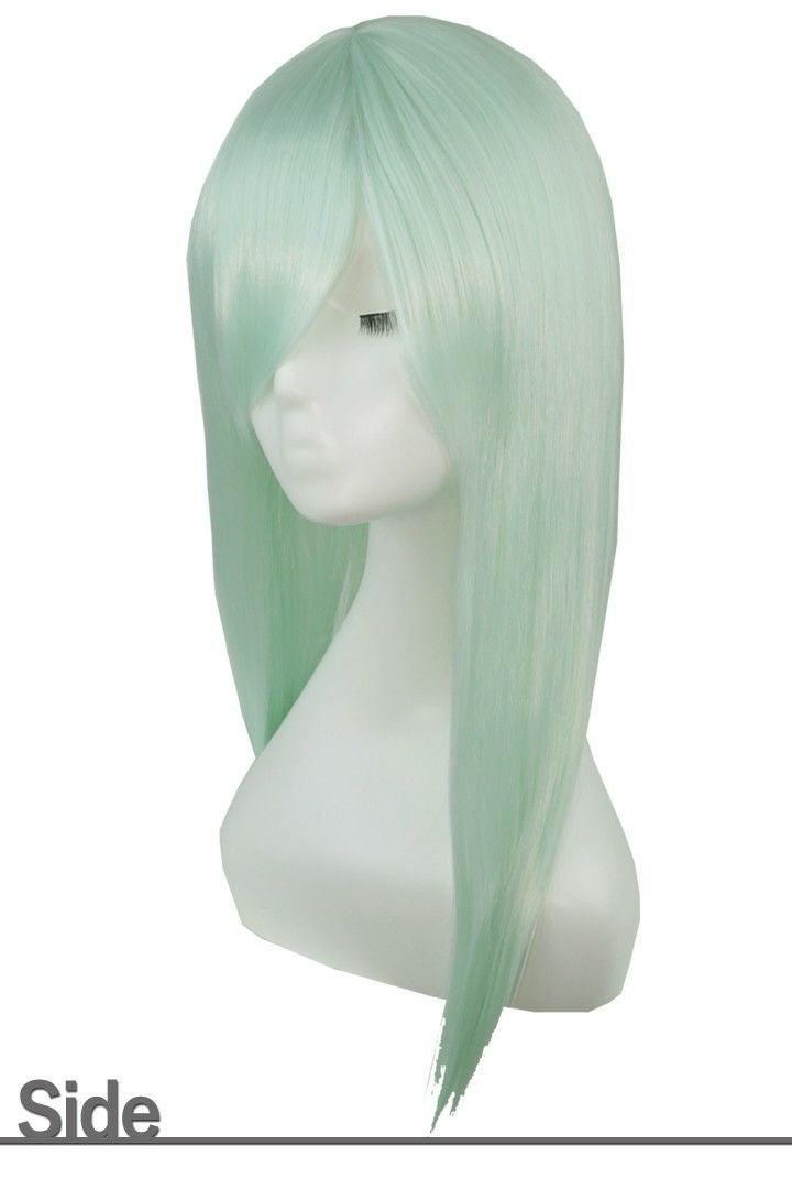 ミント@まとめ買いで値引きします ウィッグオーダー NEW】コスプレウィッグ（ライトロング）【アイスミント(MX-005)】